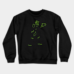 storm green neon Crewneck Sweatshirt